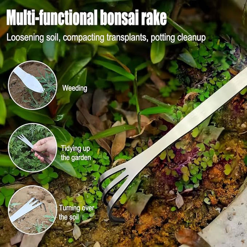 스테인리스 스틸 루트 레이크 휴대용 분재용 녹 방지 레 - Bonsai Garden Accessories 리뷰 및 가격