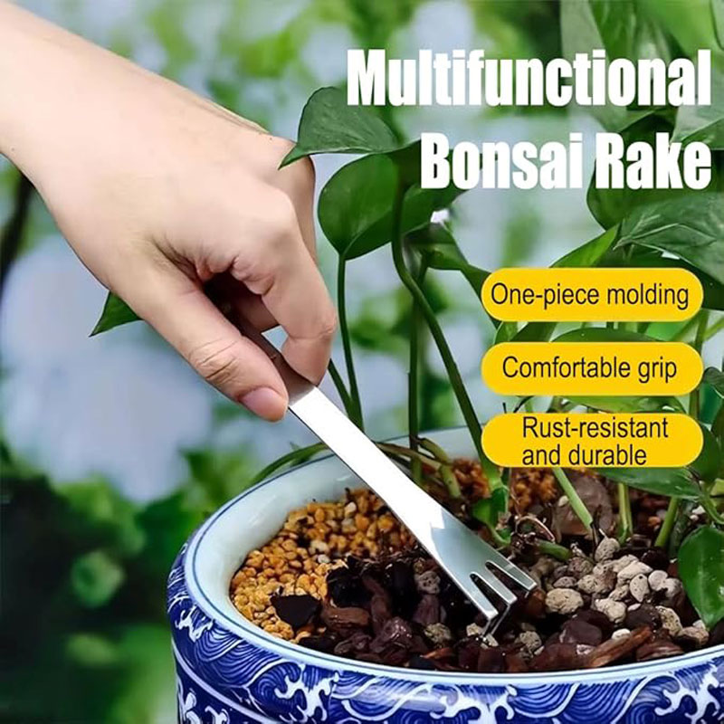 스테인리스 스틸 루트 레이크 휴대용 분재용 녹 방지 레 - Bonsai Garden Accessories 리뷰 및 가격
