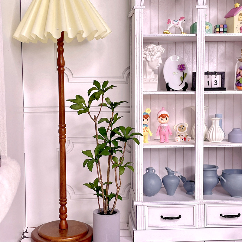 1:6 인형의 집 미니어처 화분 모델, 녹색 잎 식물  - Bonsai Garden Accessories 리뷰 및 가격