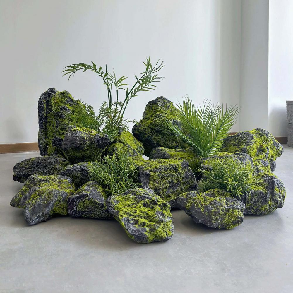 조경용 인조 이끼석, 가벼운 인조석 장식, 정원 연못  - Bonsai Garden With Pond 리뷰 및 가격