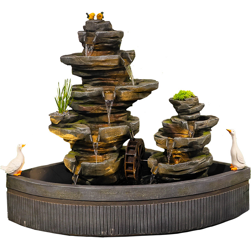 정원 연못 물조경, 발코니 석가산 분재, 야외 정원 물 - Bonsai Garden With Pond 리뷰 및 가격