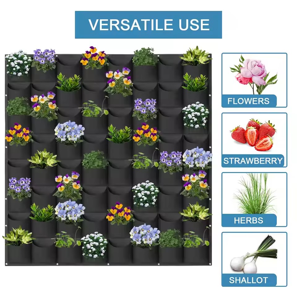 벽 교수형 심기 가방 여러 주머니 성장 가방 화분 수직 - Bonsai Vertical Garden 리뷰 및 가격
