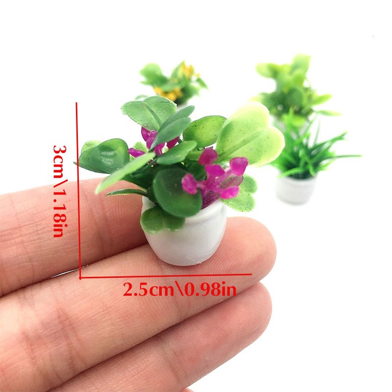 인형의 집 식물, 미니어처 분재 식물, 미니 화분, 꽃 - Bonsai Garden Accessories 리뷰 및 가격